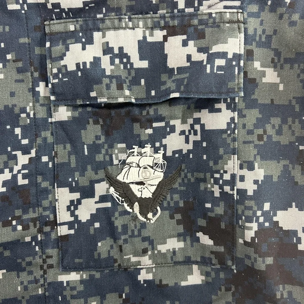 US Navy NWU‎ Type I Uniform Set Mens ST Blue Digital Camo Shirt Cargo Pants